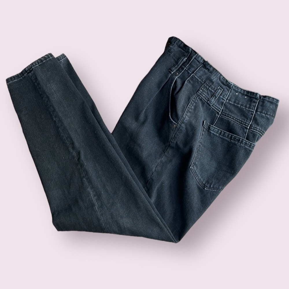 American Eagle high waisted black Mom Jean Paper Bag Waist